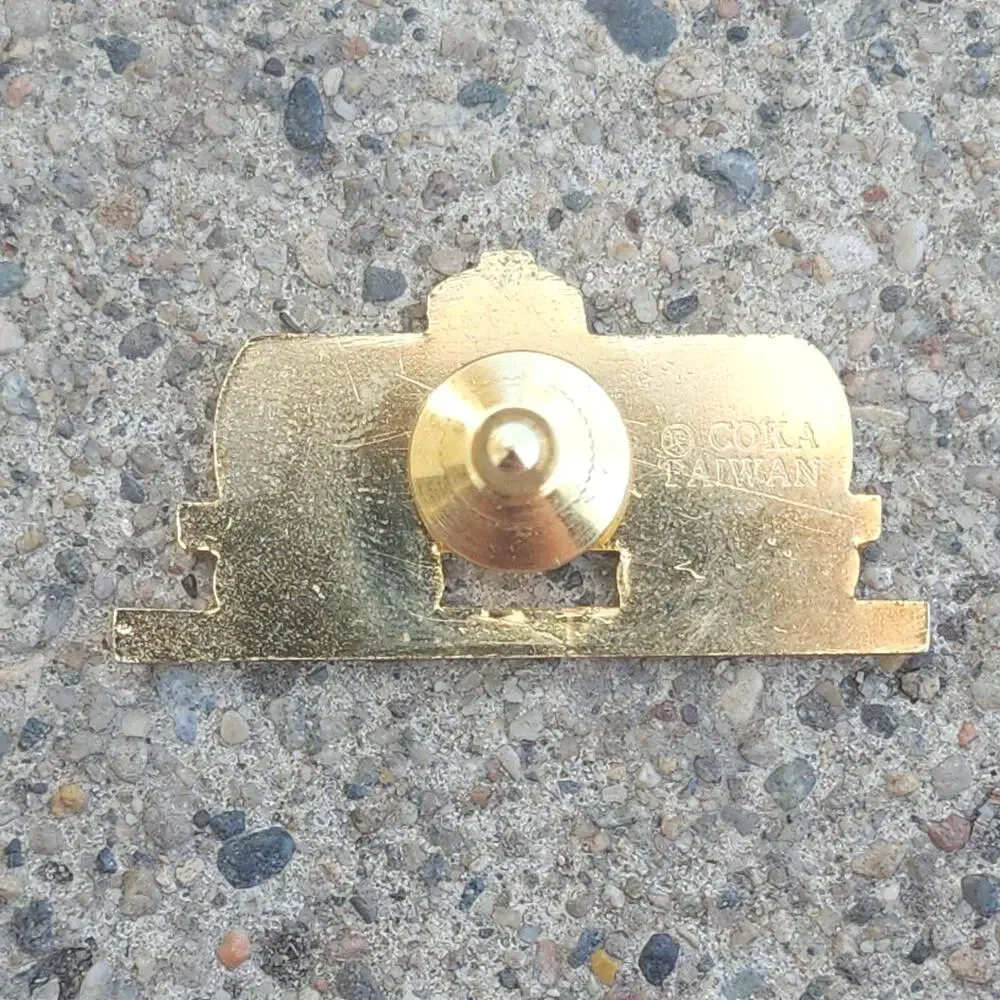 1986 Underwood Minnesota Lions Club Train COKA Taiwan Enamel Screwback Lapel Pin